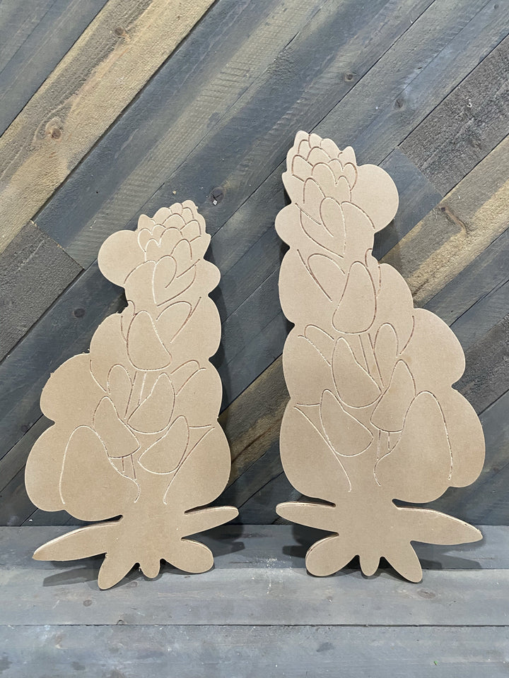 Set of 2 bluebonnets DIY Blanks