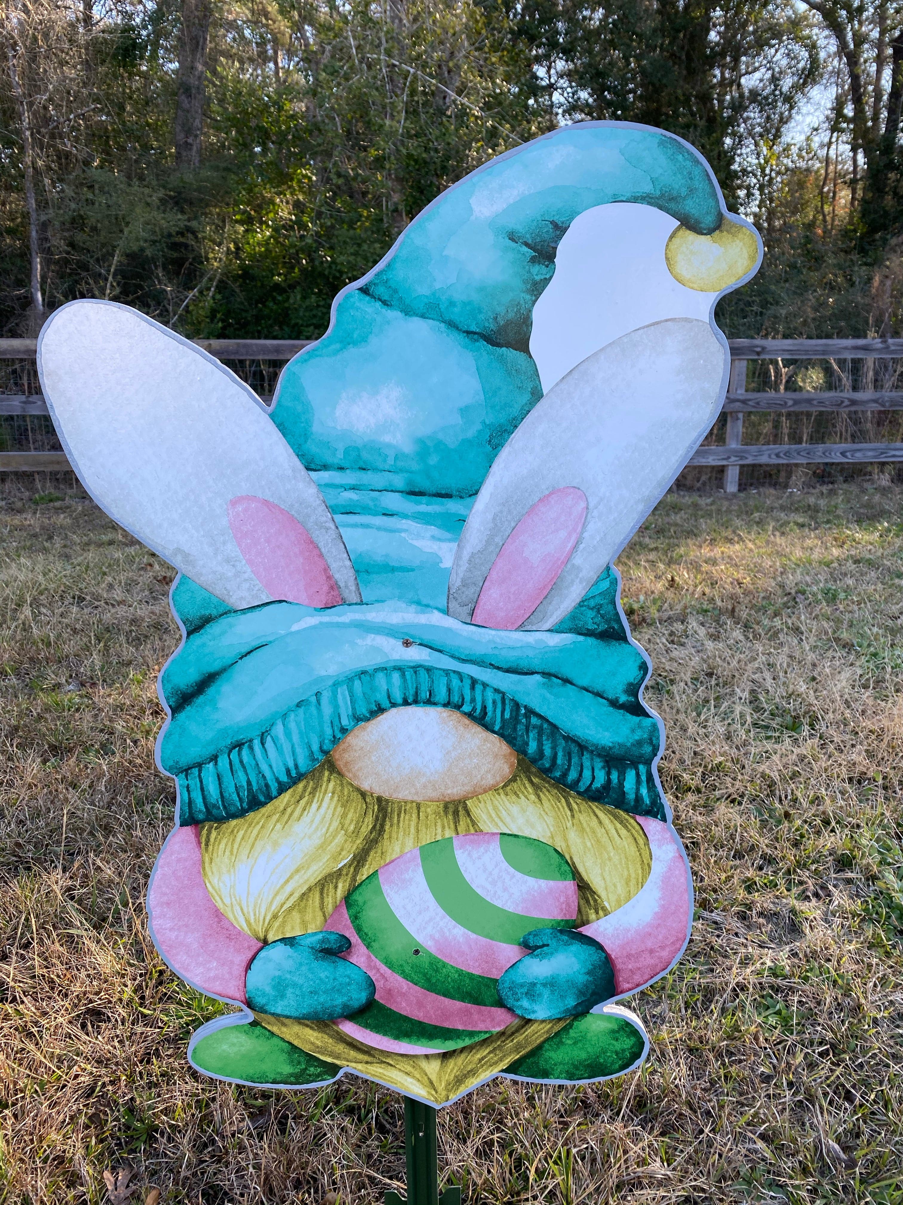 Gingerbread good Easter gnome basket decor