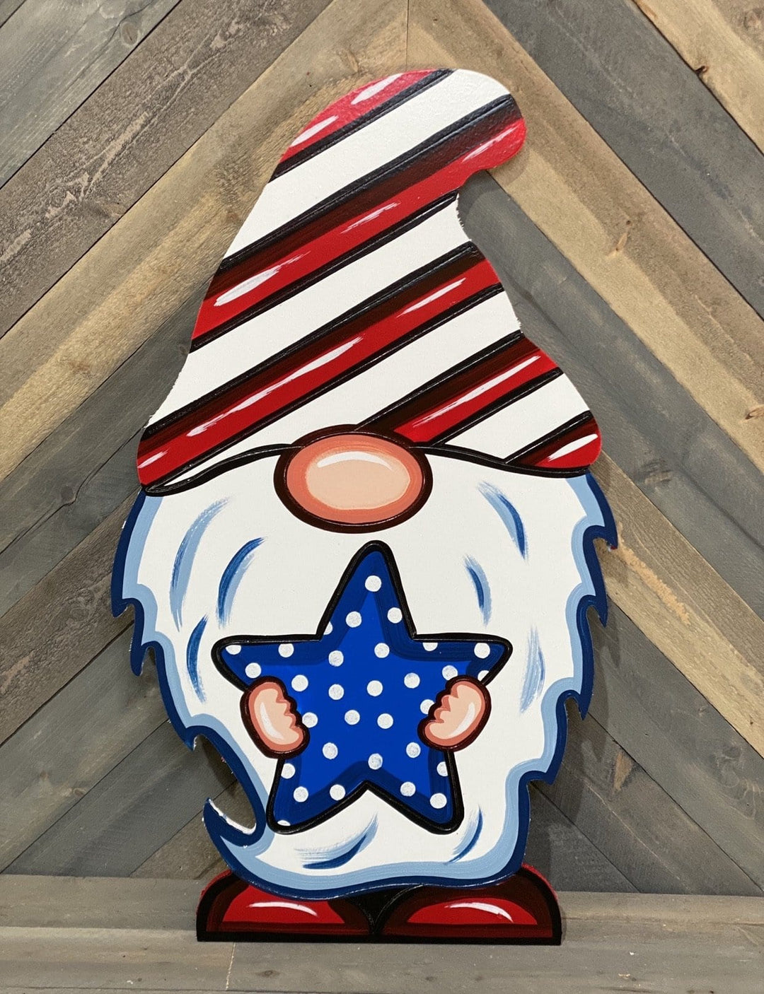 Patriotic Gnome with Star