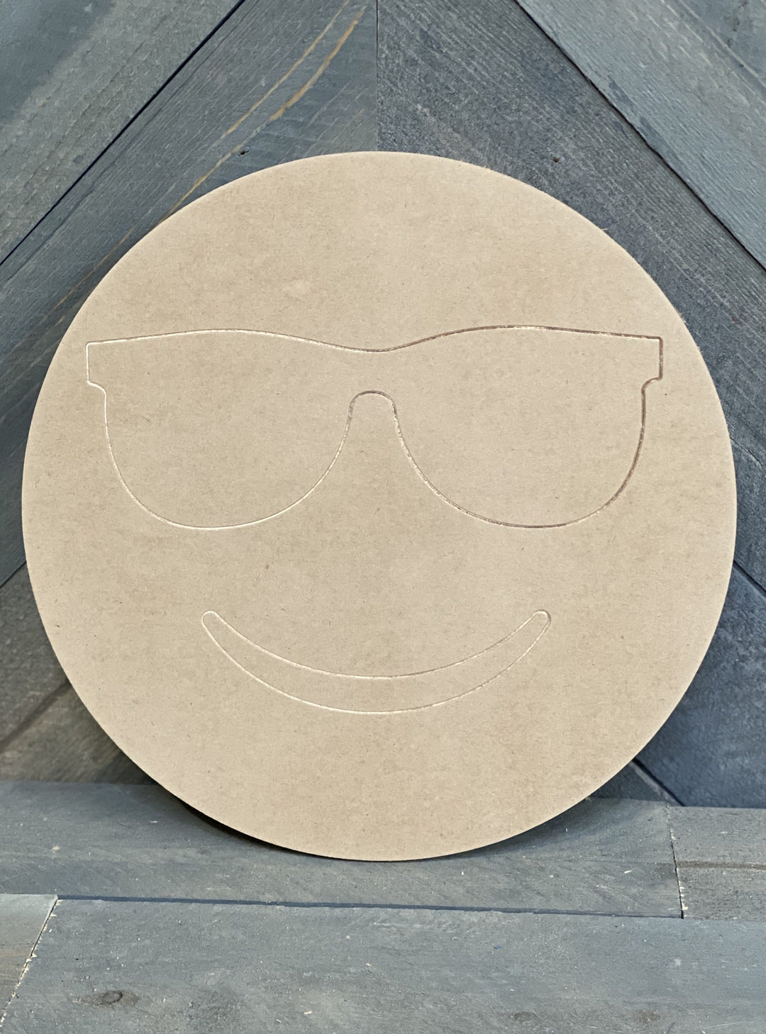 Sunglasses Emoji Blank ready for you to paint